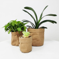 Planter Pot Washable Kraft Paper Flowerpot Creative Desktop Flower Pots Réutilisable Sac de rangement Multifonction 3 tailles